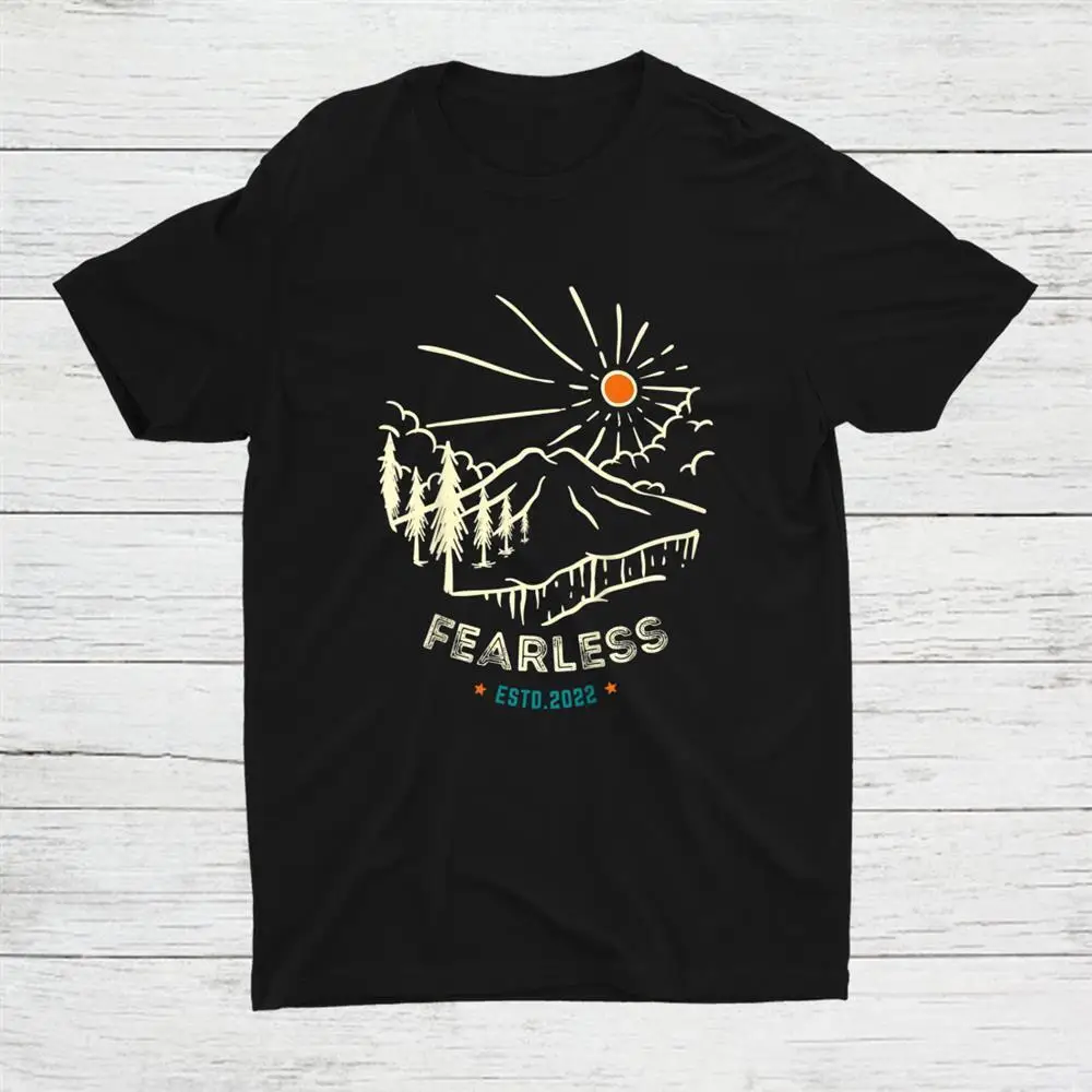 Fearless Positive Affirmation Retro Vintage Unisex T-shirt S-5XL