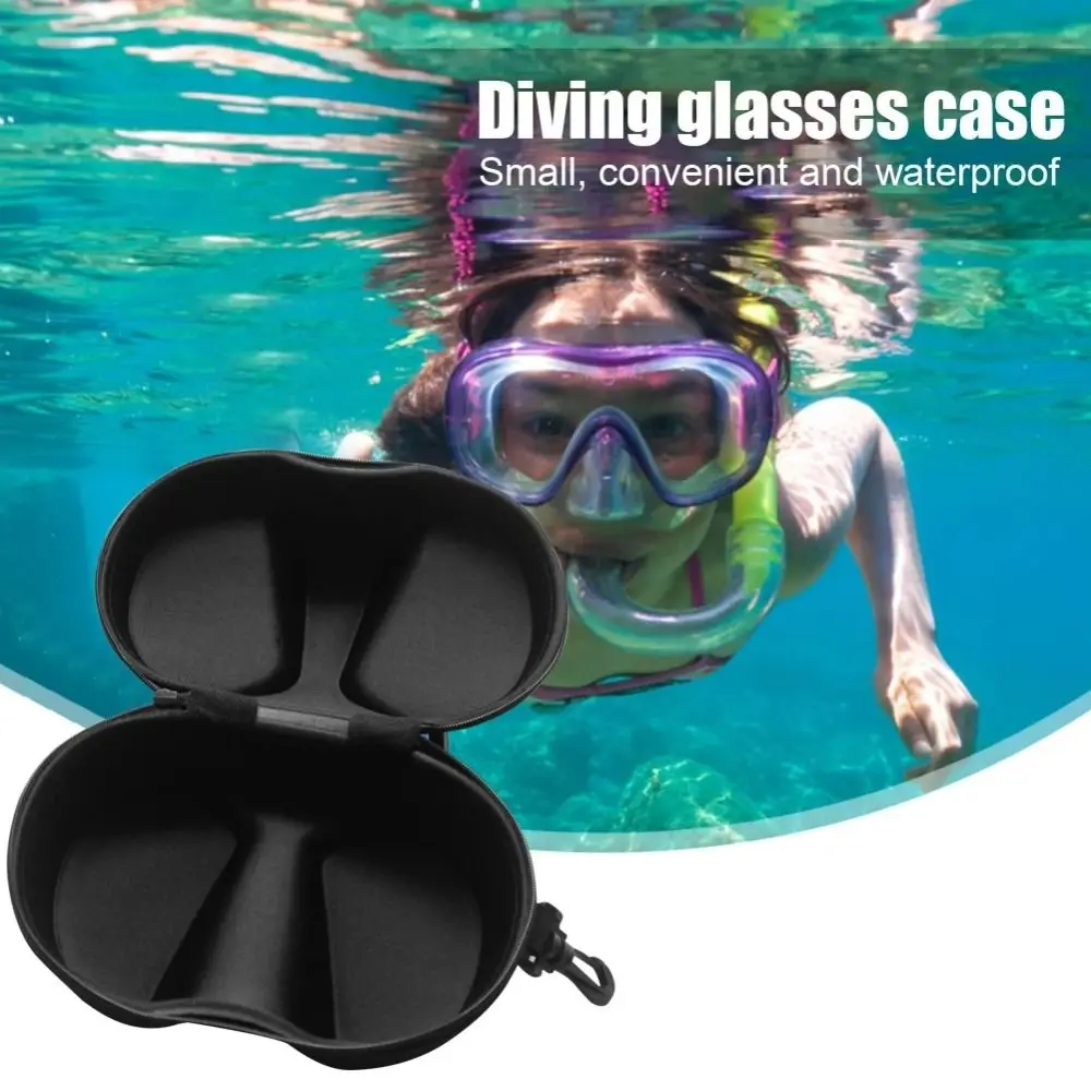 Portable Diving Swimming Goggles Box Zipper Bag Glasses Bag Underwater Mask Goggles Box Protector Eye Wear Accessories
