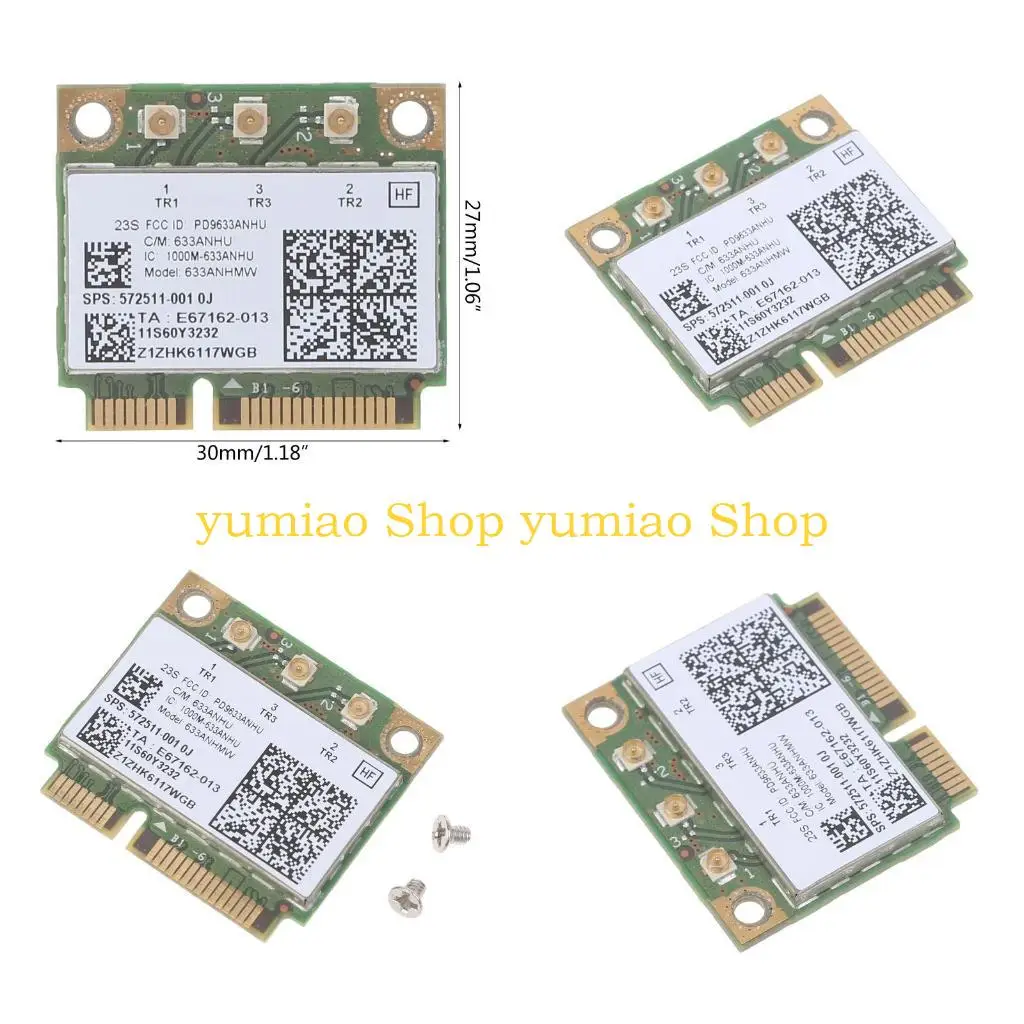 

587B 6300AN Half Mini PCI-e WIFI Wlan Card 60Y3233 60Y3193 for X230 X220 T410 T420