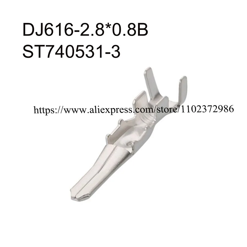 1000PCS DJ615F-2.8*0.8A Terminal connector brass pin Waterproof harness terminal cable socket