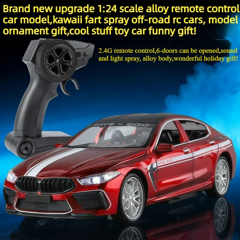 

Cool Stuff Toy Car Funny Gift-1:24 Alloy Remote Control Car Model,Kawaii Fart Spray Off-road Rc Cars,Monster Truck,Toys for Kids