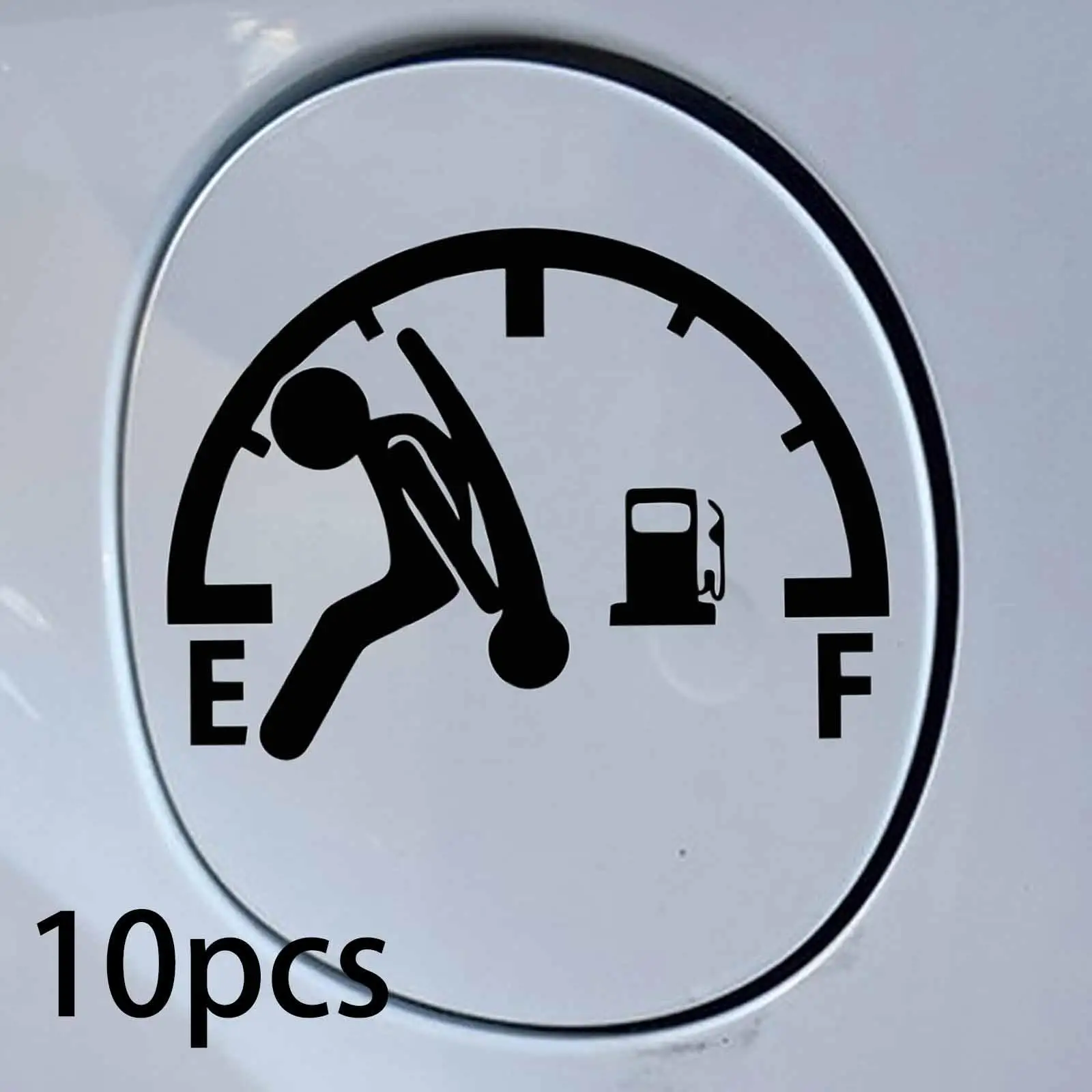 

10x Generic Car Fuel Tank Cap Stickers Car Fuel Gauge Cap Decals Auto Decals Interior Decoration for Trucks Motorcycle Suvs
