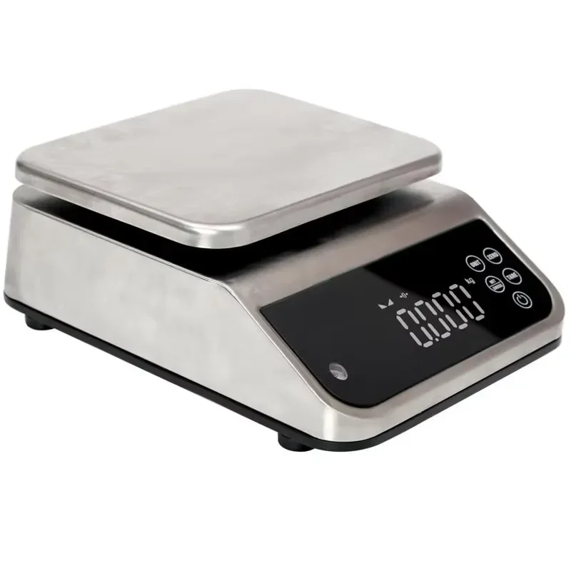 Rechargeable Commercial Kitchen Scale 3-15kg Digital Food Weighing Machine for Restaurant Bakery Precise Measurement Tool