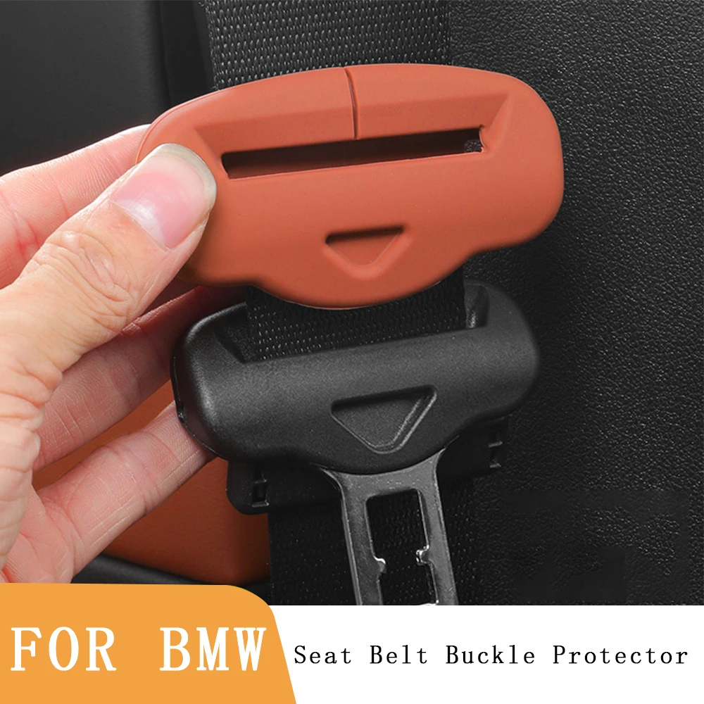 

Silicone Car Seat Belt Buckle Cover For BMW G30 G20 F30 F10 X1X2 X3X4X5X6X7 Anti-Scratch Auto Safety Belt Clip Protect Accessory