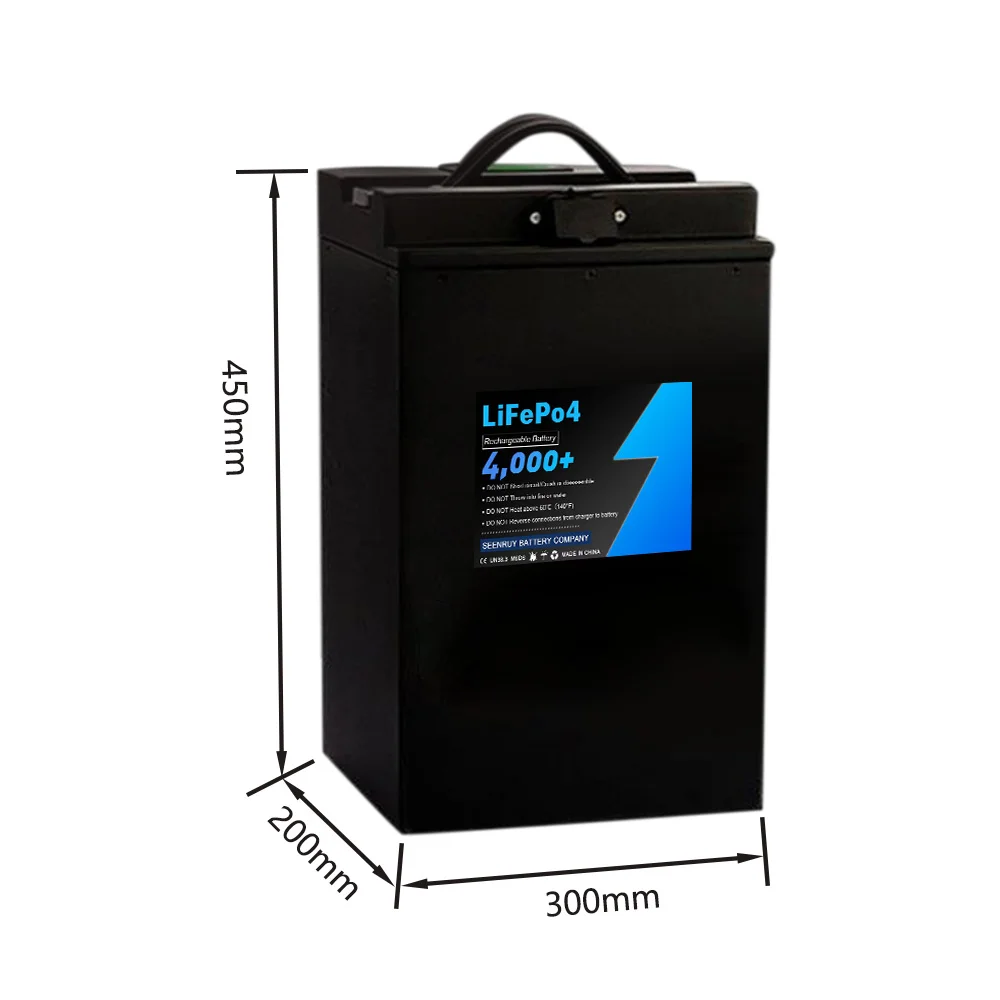 72V 50AH LiFePo4 accu Lithium-ijzerfosfaat Perfect voor elektrische motorfiets Elektrische driewieler met 10A-oplader