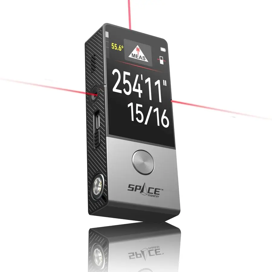 330ft Smart Laser Tape Measure amp Digital Ruler D9 PRO IPS Touchscreen, AppSync, Visual Aligning Indicator, P2P, Live Angle Dis