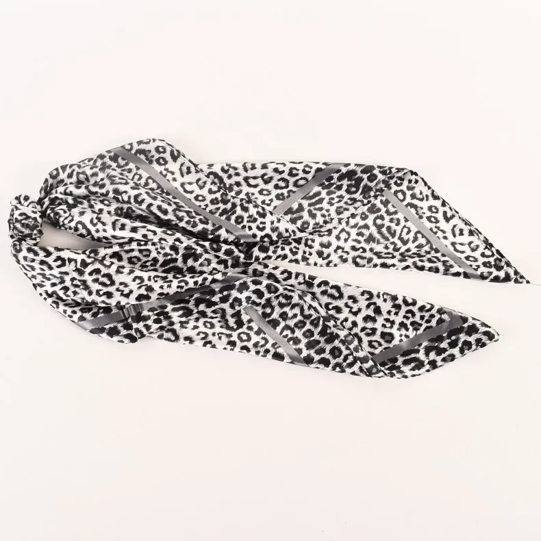 European and American Fashion Women 2021 Autumn and Winter New 90 Color Ding Simple Little Leopard Dot Big Square Scarf Fashion