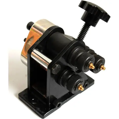 AA19 PR-3 Micro Manual Round Rolling Machine Small Hand Cranked Three Roll Pipe Bender Plate Roller Bending