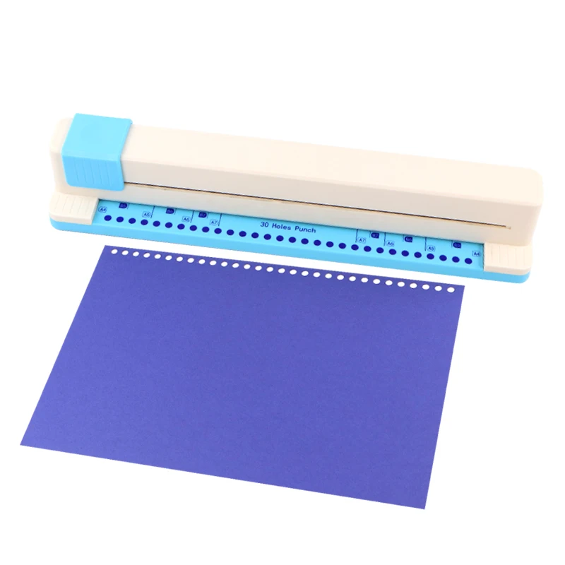 

Hand push 30 hole paper punching machine a4/b5/a5/b6/a6/b7/a7 multi-specification drilling process punching machine