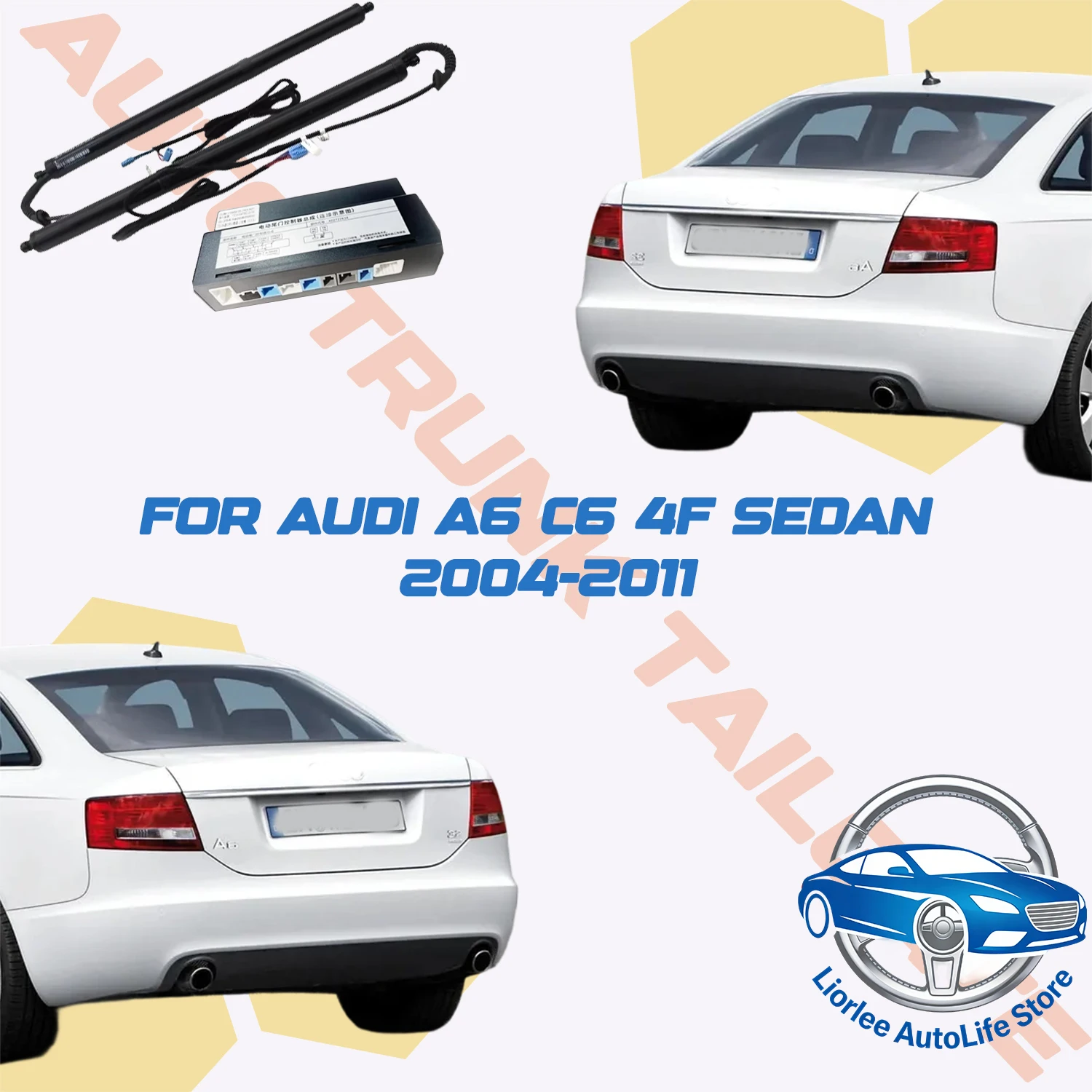 

Электропривод багажника для Audi A6 C6 4F Седан 2004-2011, автоматический доводчик задней двери, упор для крышки багажника