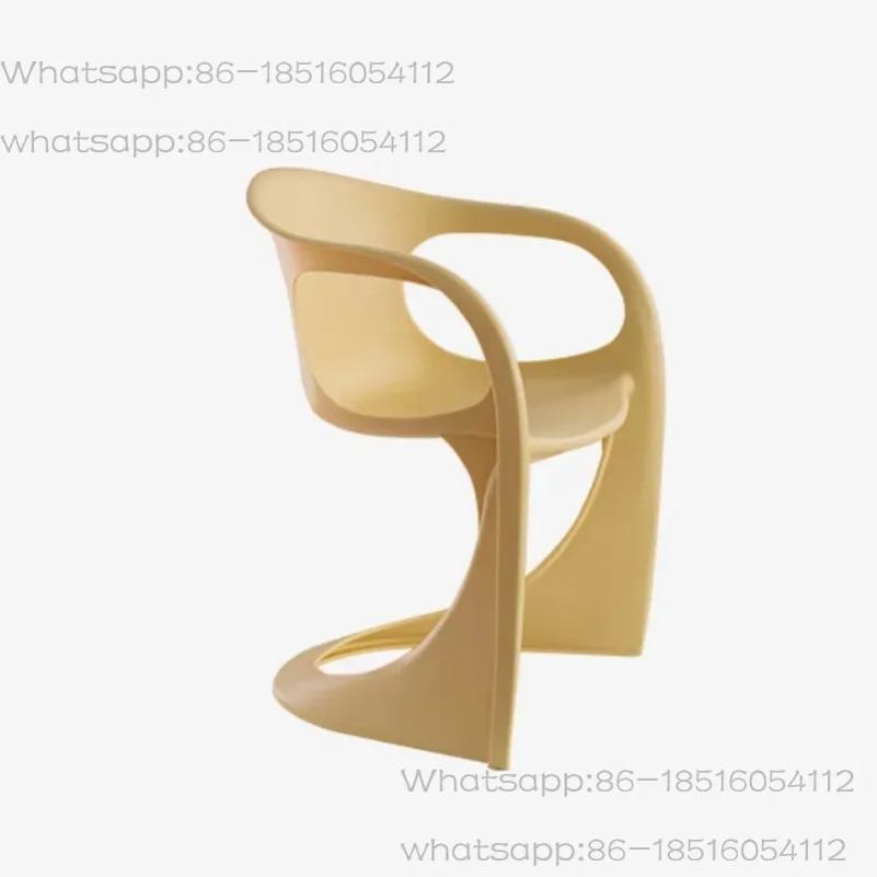 

Скандинавский простой дизайн, художественный изогнутый стул, домашний балкон, спинка для гостиной, столовой, домашний декор, туалетный стул для спальни