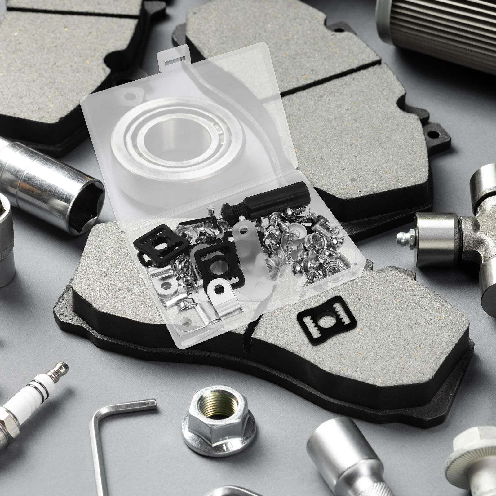 

57Pcs Repair Kit Stainless Steel Hardware Replacement Parts for Youth Adult Hockey Football Baseball Softball Rugby