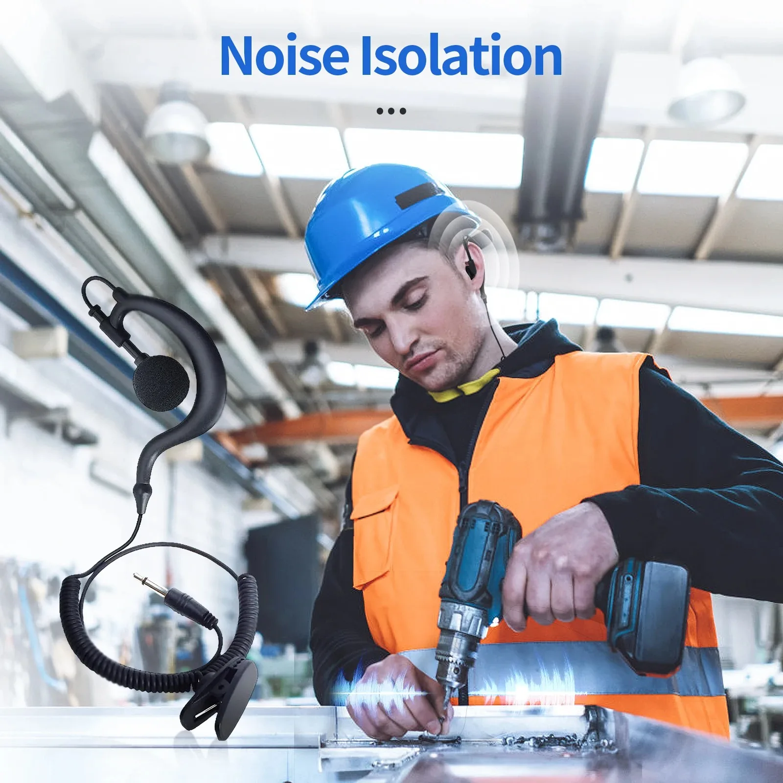 새로운 청취 전용 이어폰 오디오 케이블 인터폰 이어폰 헤드셋 액세서리 라디오 액세서리 유선 에어 튜브 3.5mm 이어폰