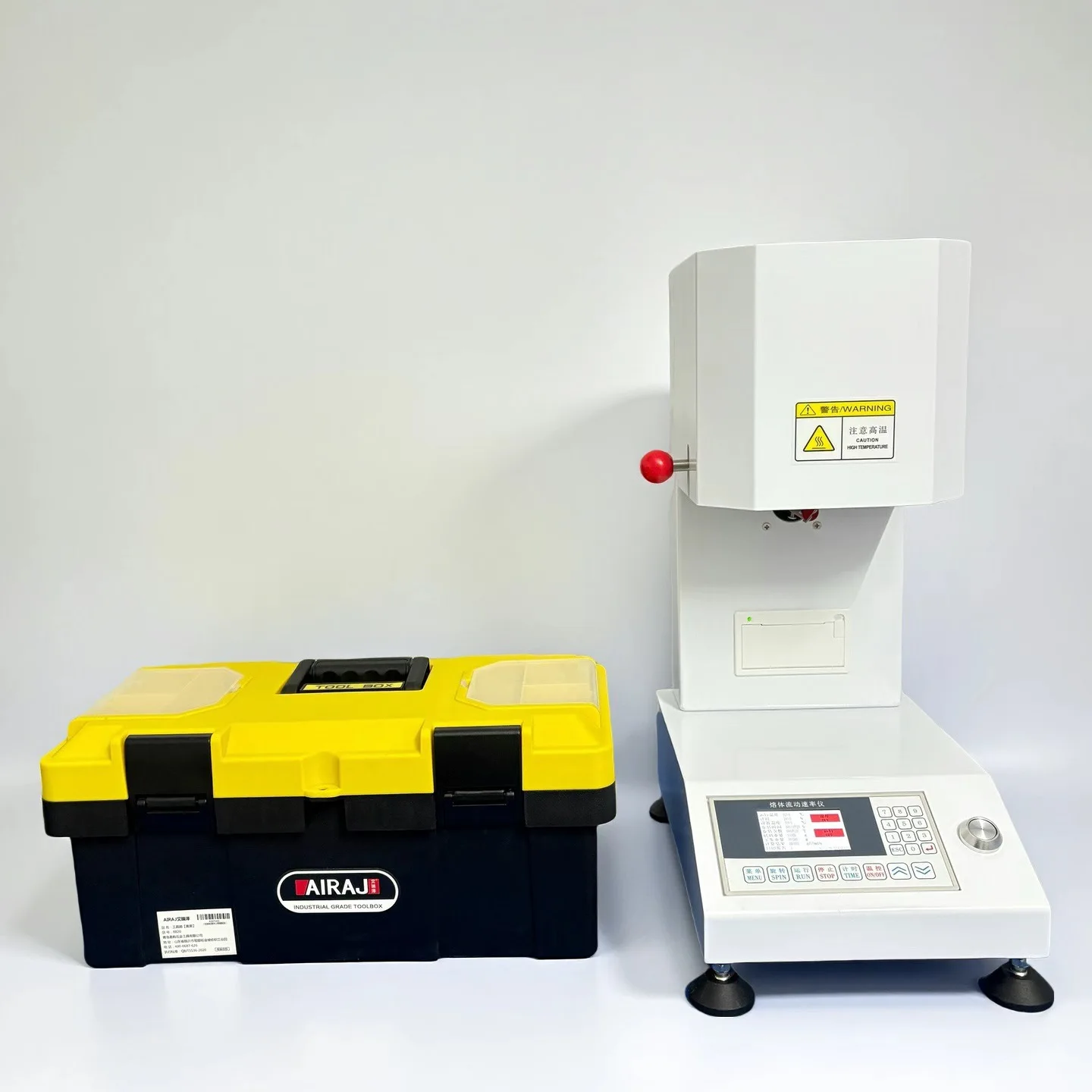 Plastic Granule Melt Flow Rate Tester for PE and Polypropylene, Mass Method and Volume Method Melt Index Measurement Instrument