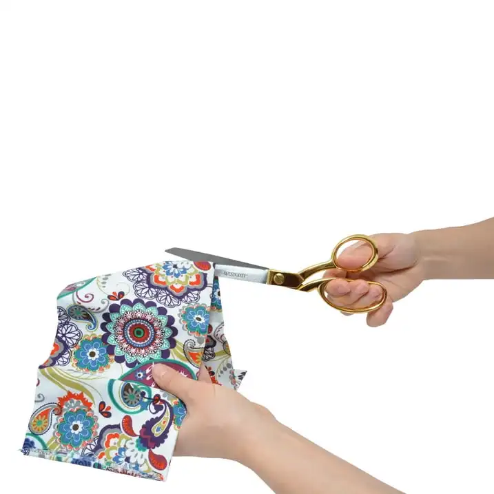 Aço inoxidável Sewing Scissors, Moda Bent, Gold Sewing, 1-Count, 9"