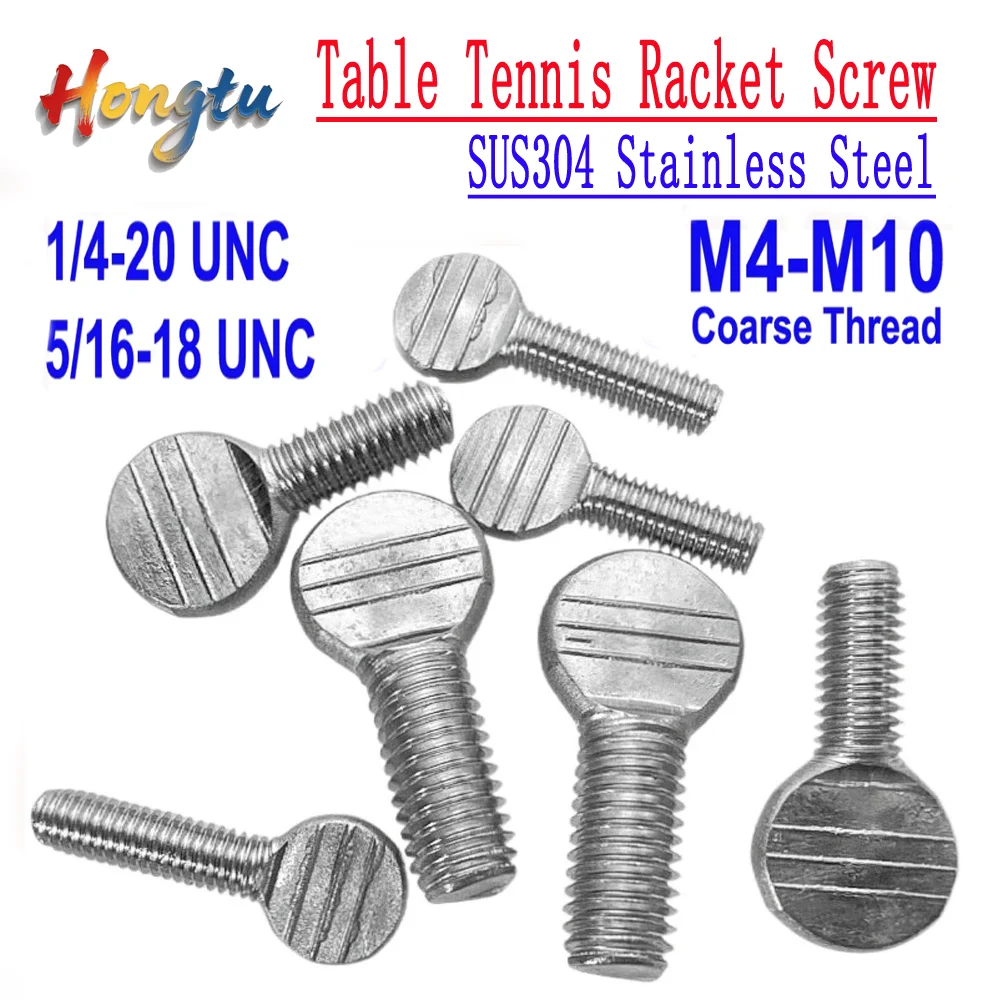 

Hongtu Hand-Tight Table Tennis Racket Thumb Screws - SUS304 A2, UNC 1/4-20/5/16-18 & Coarse M4-M10