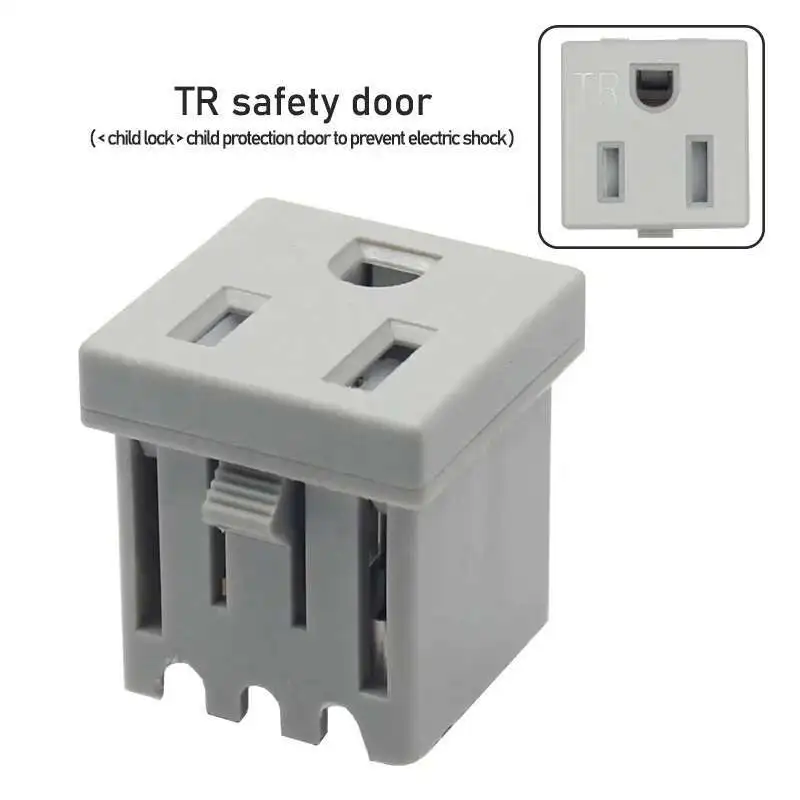 15A125VAC TR NEMA 5- 15R USA Tamper Resistant Portable Power Station Socket