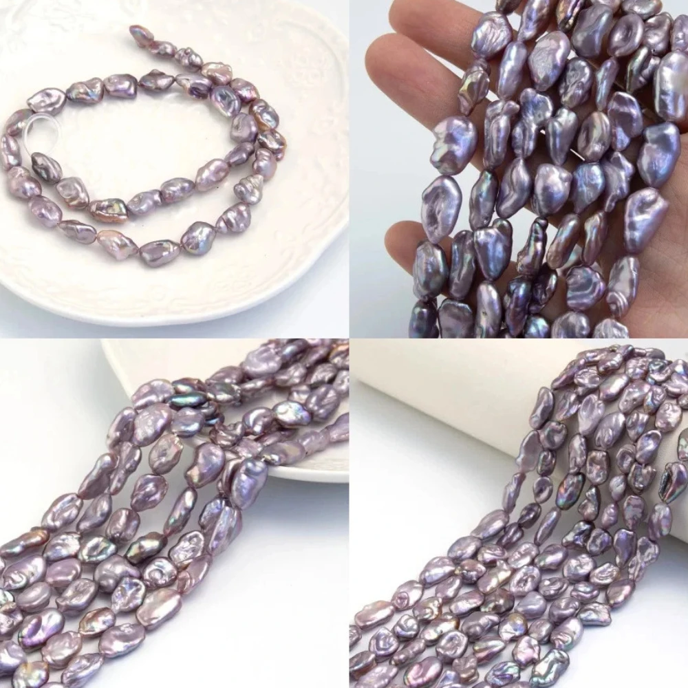 

10-15 мм барокко фиолетовый натуральный пресноводный груша свободные бусины для изготовления ювелирных изделий DIY браслет ожерелье серьги аксессуары подарки