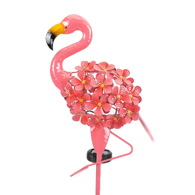Solar Flamingo Rasen Lampe Boden Lampe Landschaft Lampe Dekoration Outdoor Garten Garten Lampe