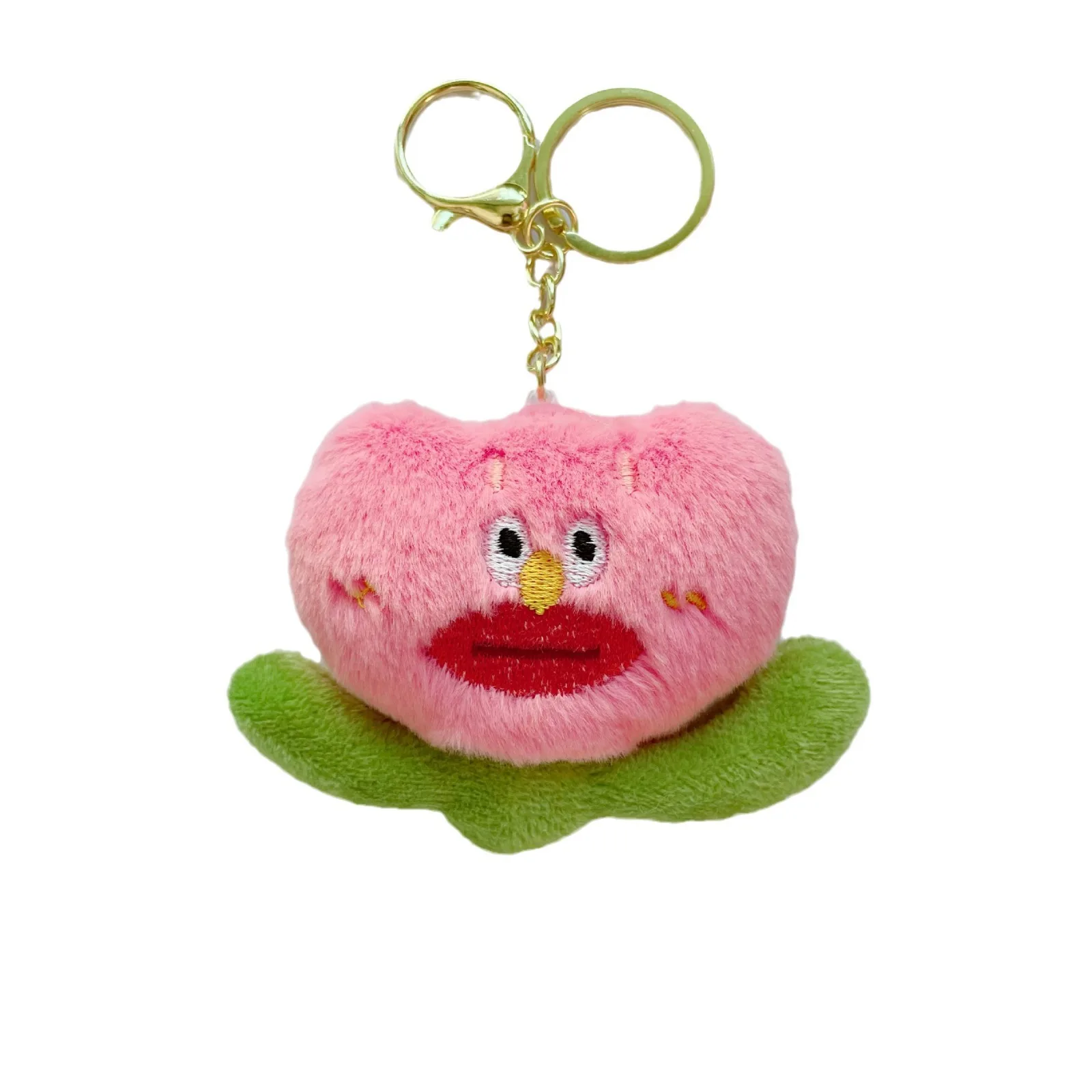 

Plush Cute Ugly Flower Keychain Hot Doll Pendant Cartoon Creative Garlic Green Onion Car Keyring Toy Pendant Wholesale Keychain