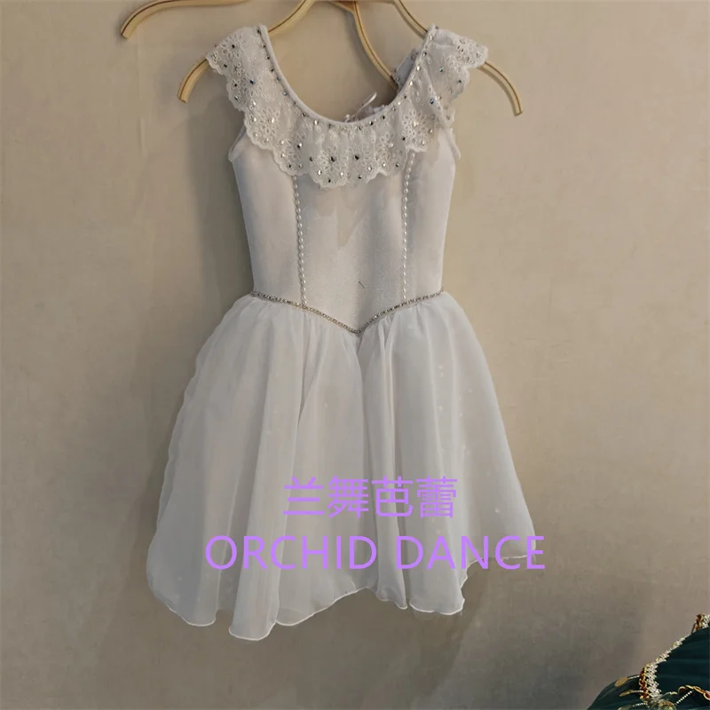 BT01680 Professional Prom Variation Performance Wear Private Custom Girls Graduation Ball White Long Ballet Dress
