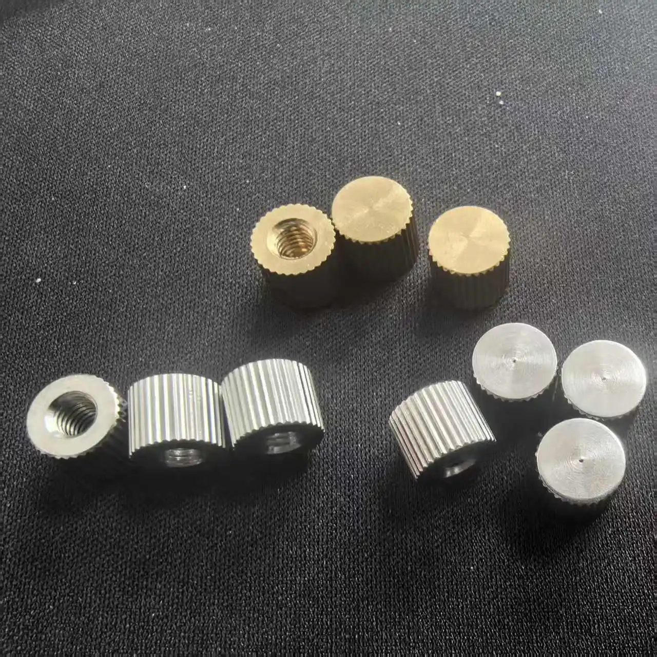 5/10pcs/lot M2 M2.5 M3 M4 M5 M6 M8 Stainless Steel / Brass Small Blind Through Thread Knurled Thumb Nut Hand Tighten Nut