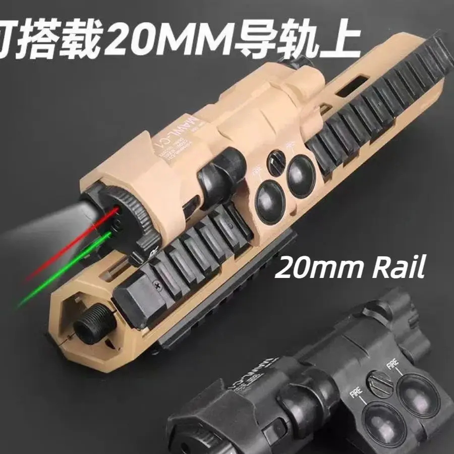 

20mm Rail Nylon MAWL-C1+ Compatible with left right quick switching hanging battery box Hunting Accessories