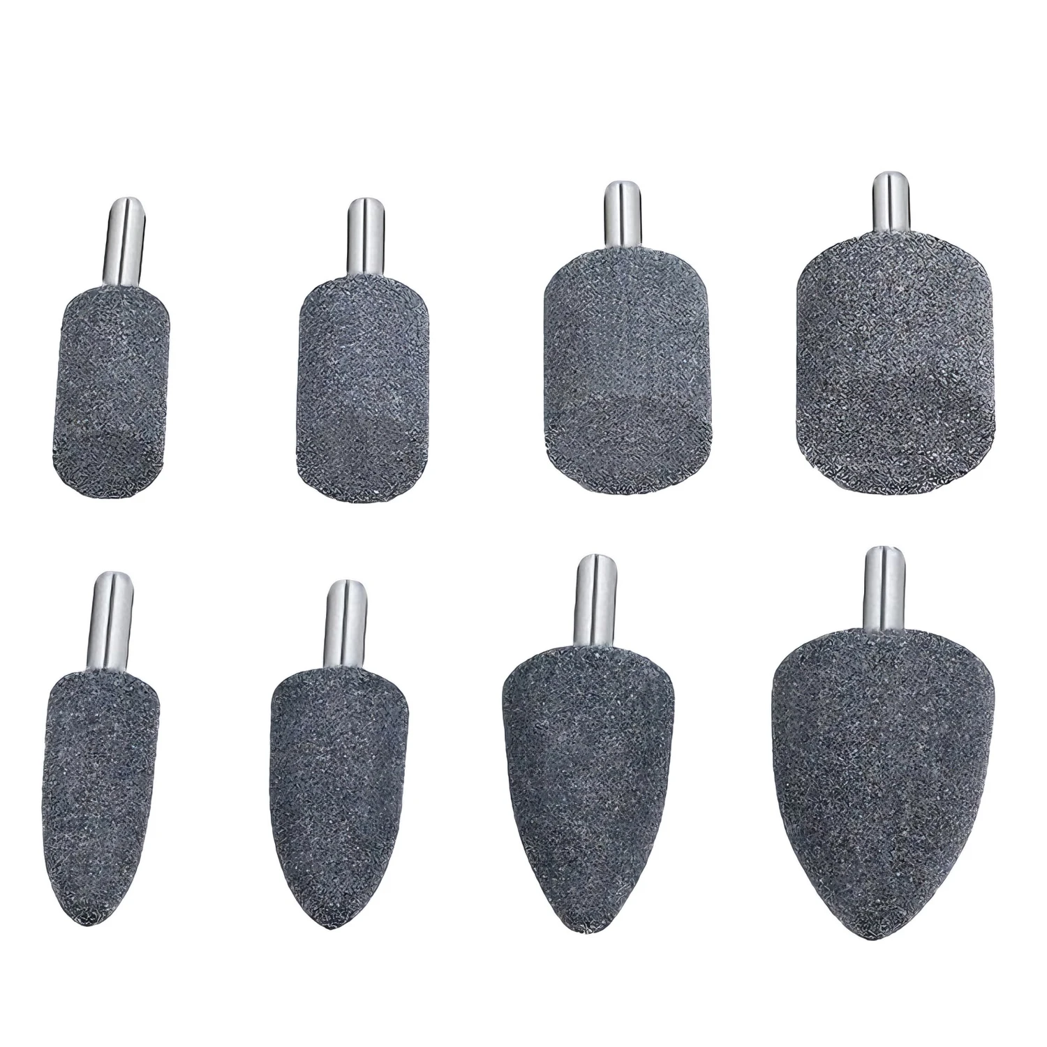 4pcs Metal Grinding Wheel Set Polishing Sanding Rust Removal Deburring Grinding Stone Sandpaper 1/4” (6mm) Shank For Rotary Tool