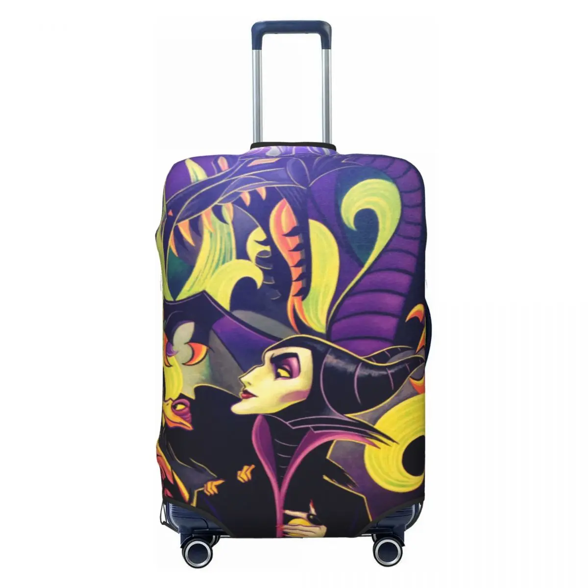 

Защитный чехол для чемодана с изображением злодейки Малефисенты/Злой королевы, модный дорожный защитный чехол для чемоданов 18-32 дюймов