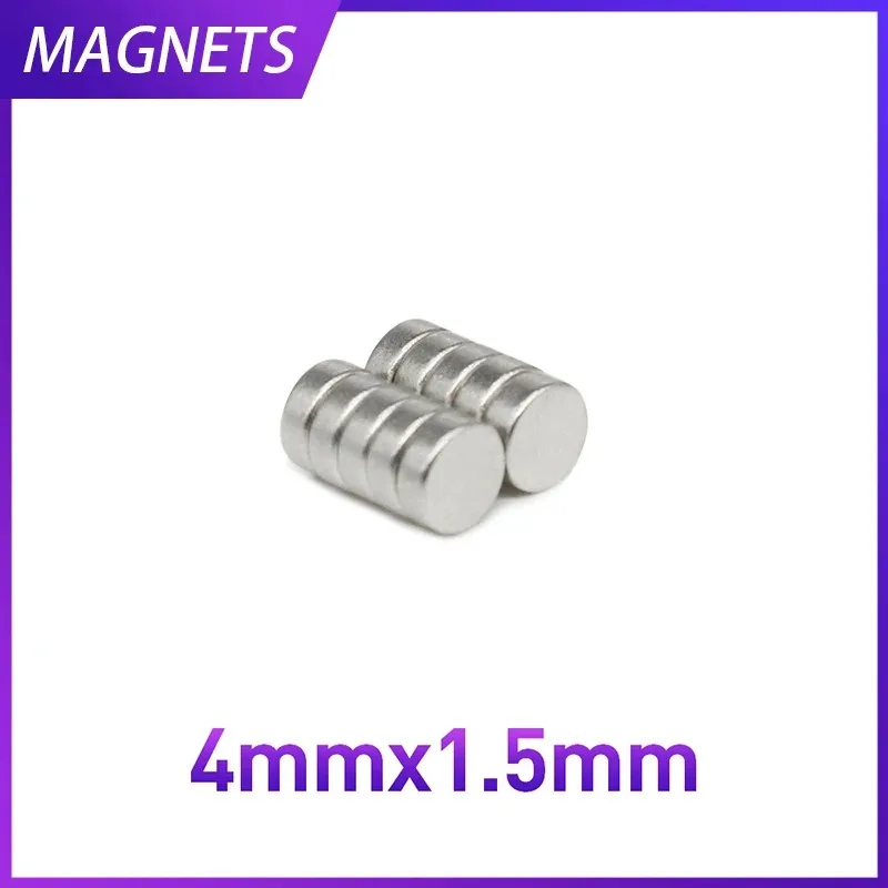 

50/100/200/500/1000/3000PCS 4x1.5 Round Neodymium Strong Magnet Small Permanent Powerful Magnetic Magnets Disc 4x1.5mm 4*1.5