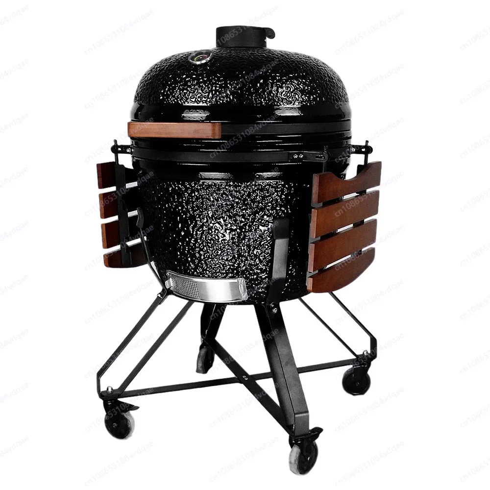 

26 inch outdoor grill bbq kamado smoker ceramic stew grill pizza charcoal grill