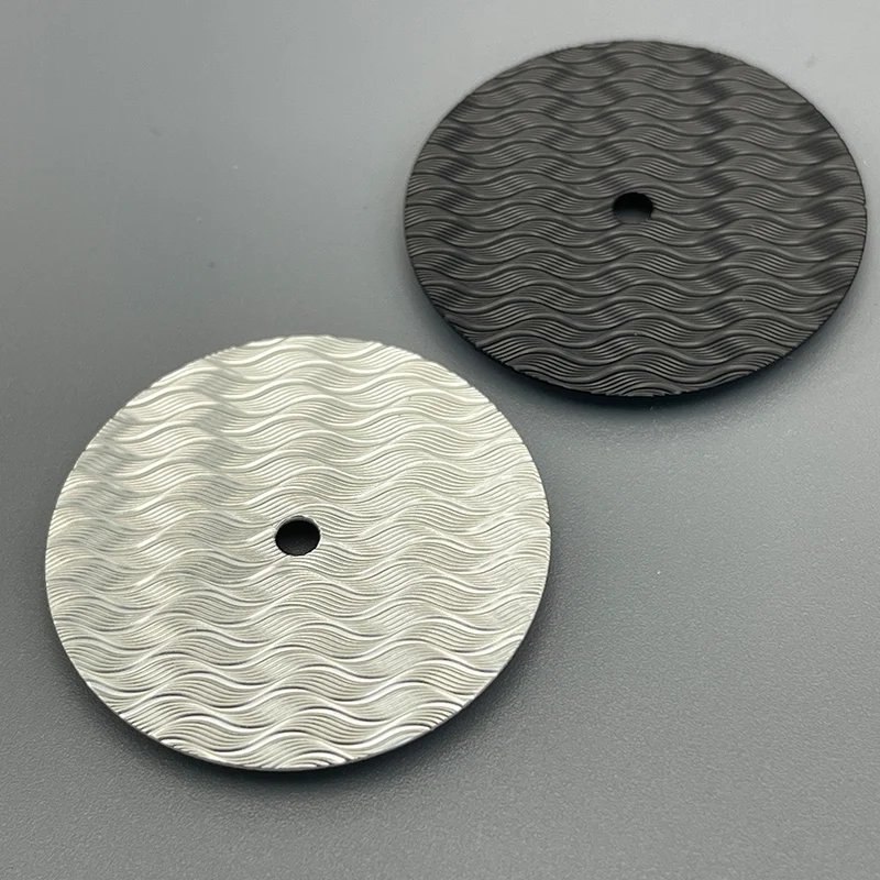 Customized 28.5mm NH35/8215/ETA 2824 Watch Dial Water Ripple Style Fits NH35 8215 ETA 2824 Movement Retrofit 28.5mm Parts