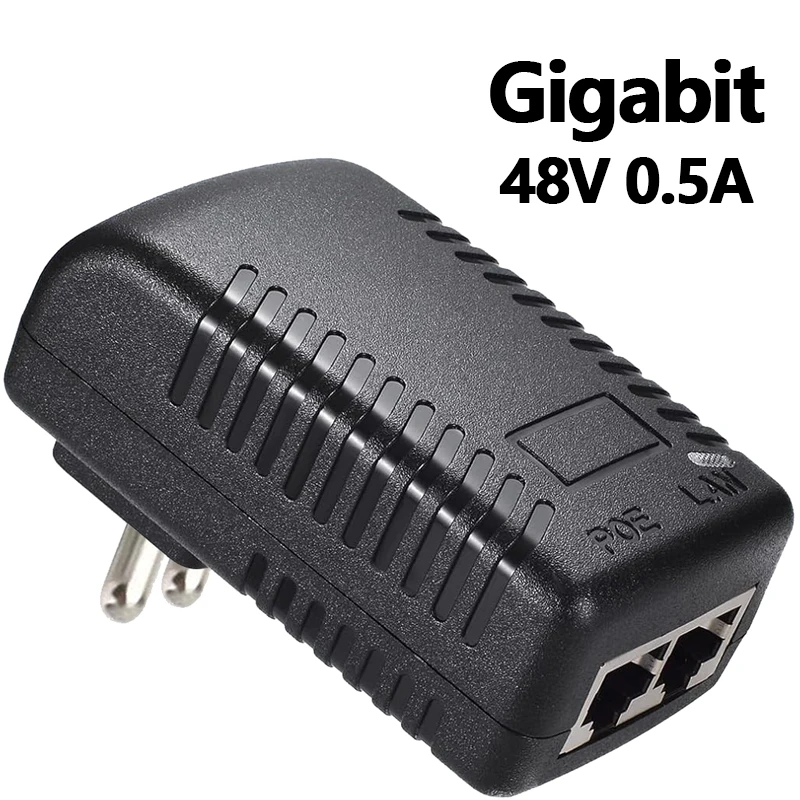 CCTV Security Surveillance POE Power Supply Adapter 48V 0.5A EU Plug for Injector Ethernet IP Camera POE Switch NVR Router