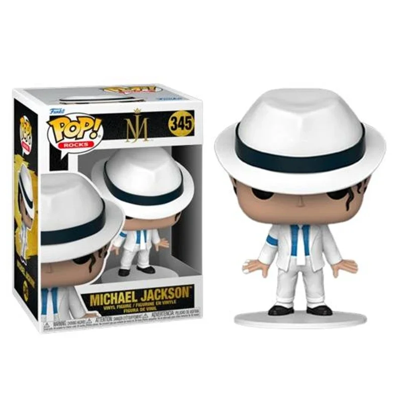 2024 New Funko Pop Rocks Stars Michael Jackson Thriller #345 Vinyl Action Figure Toys Dolls Collection Christmas Gifts For Gifts