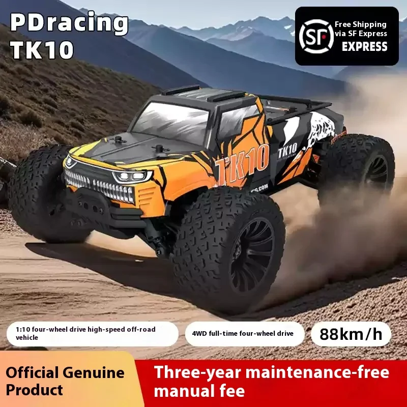 

PDracing 1/10 TK10 V2 brushless RC remote control big foot car 4S waterproof high-speed off-road vehicle racing card