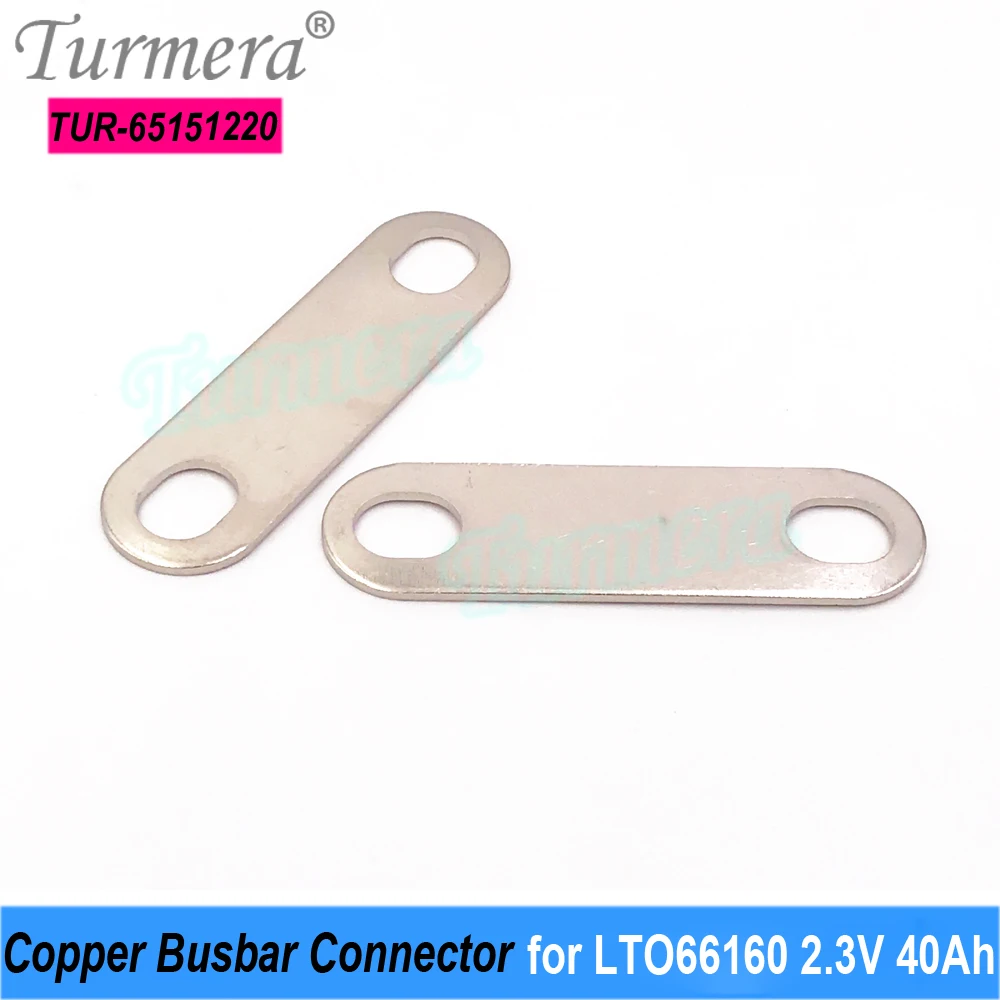 Turmera 12V Battery Busbar Copper Connecter for 2.3V 66160 40Ah 45Ah Lithium Titanate LTO Battery Use in 72V 24V 36V 48V 60V UPS