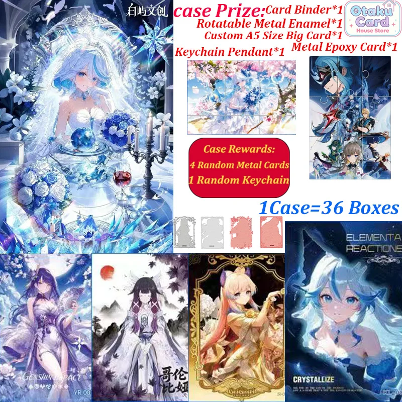 Genshin Impact Trading Cards Wholesale Box Anime TCG Collectible Booster Pack Rare SSR UR Game Character Cards Bulk Lot