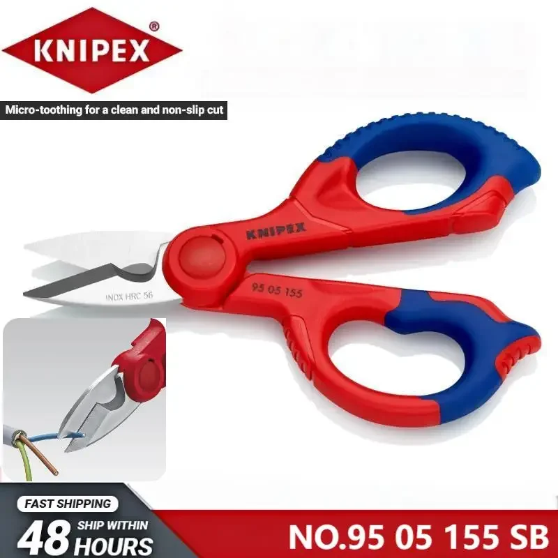 KNIPEX electrician's scissors 155 mm 6.1 ‘ reinforced fibreglass scissors 95 05 155 SB