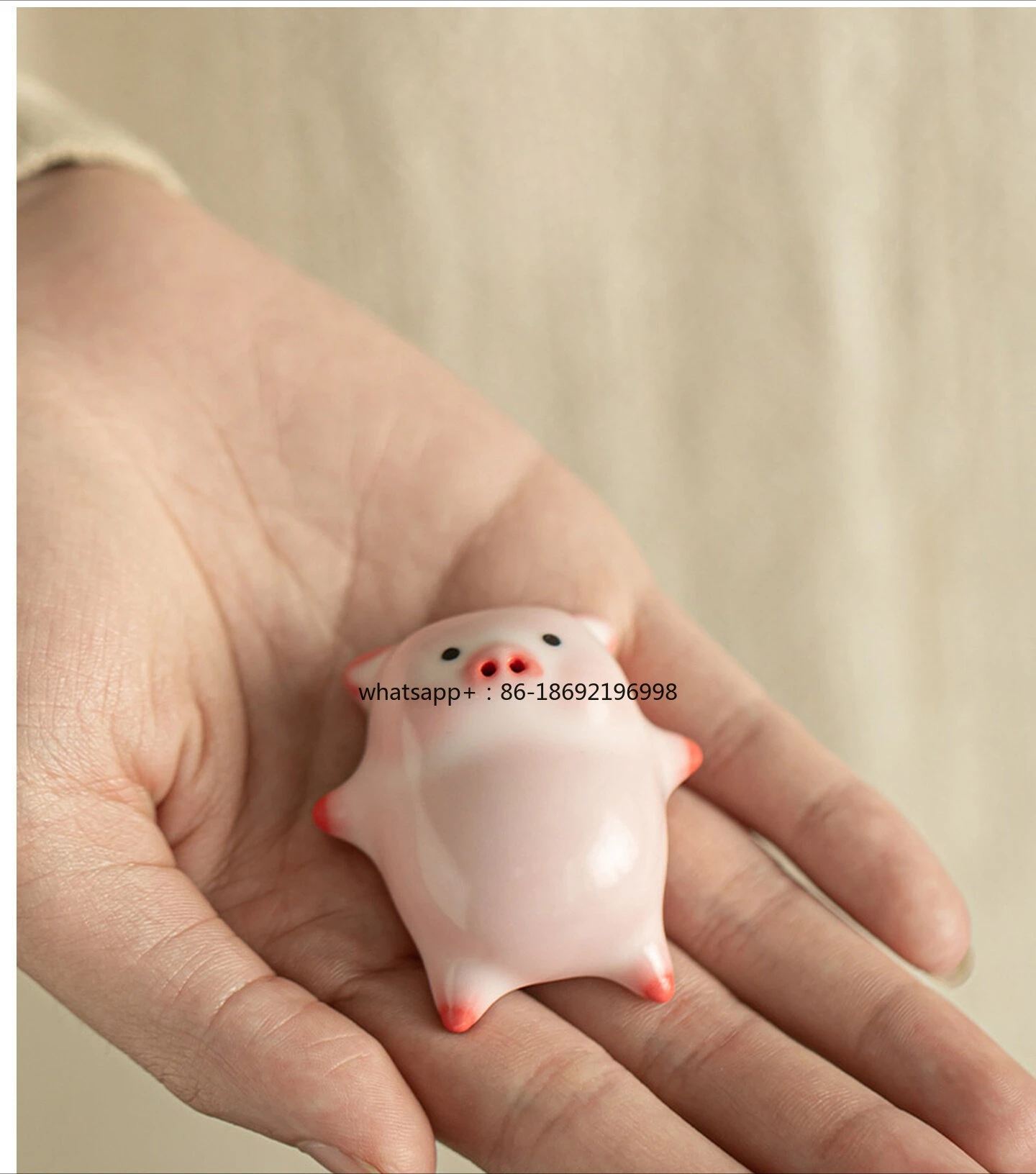 Can Blow Bubble Pig Tea Pet Tea Ceremony Accessories Ceramic Fragrance Insert Pen Holder Can Raise Tea Play Desktop Decoration
