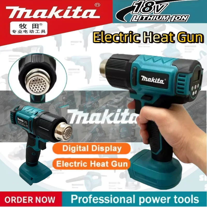 

Makita 550°C Temperature Control Heat Gun 18V Cordless Handheld Hot Air Gun With LED Display Soldering Thermal Blower Tool