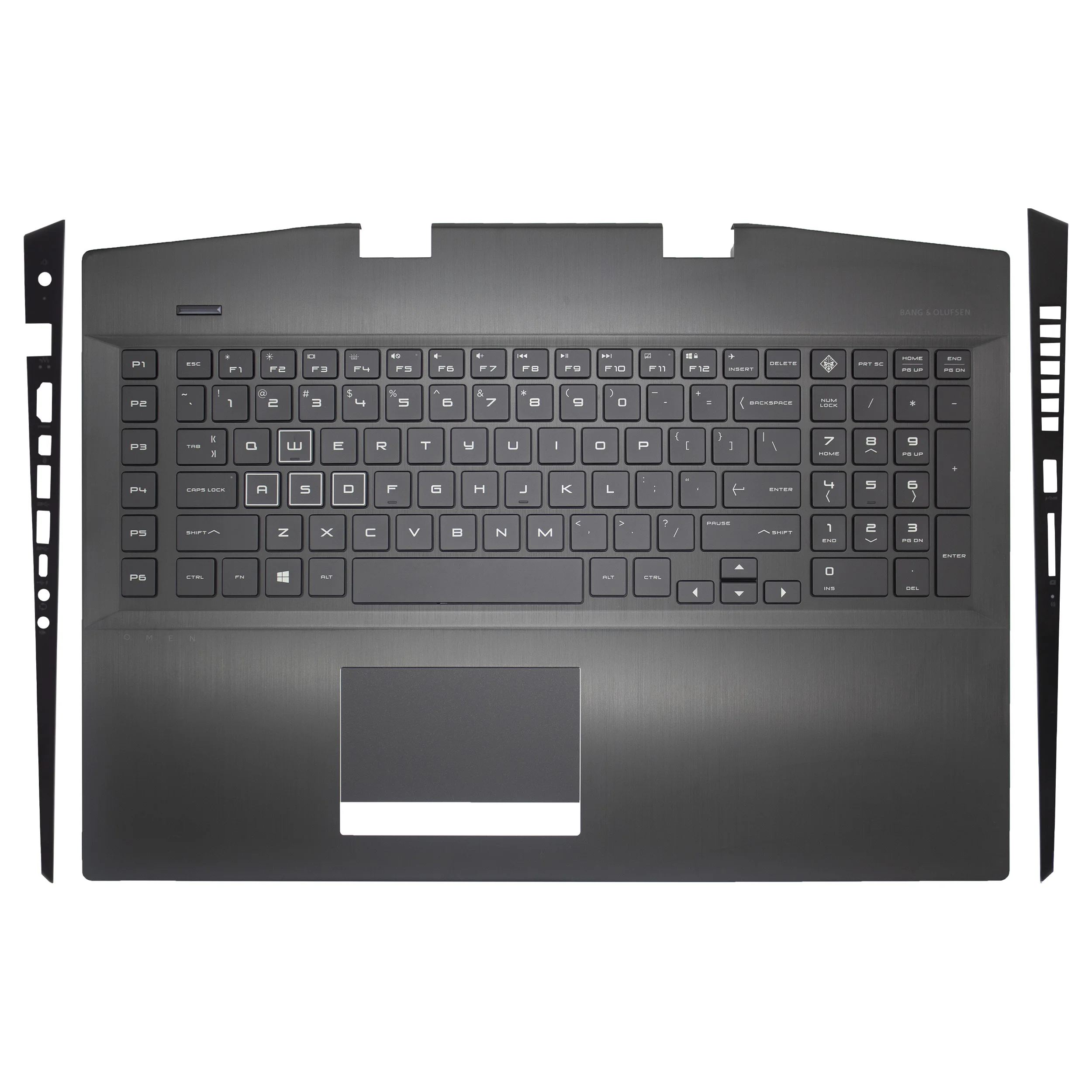 Novo teclado original para hp omen 5plus 17-cb TPN-C144 laptop palmrest caso superior retroiluminado teclado capa substituir L61636-001