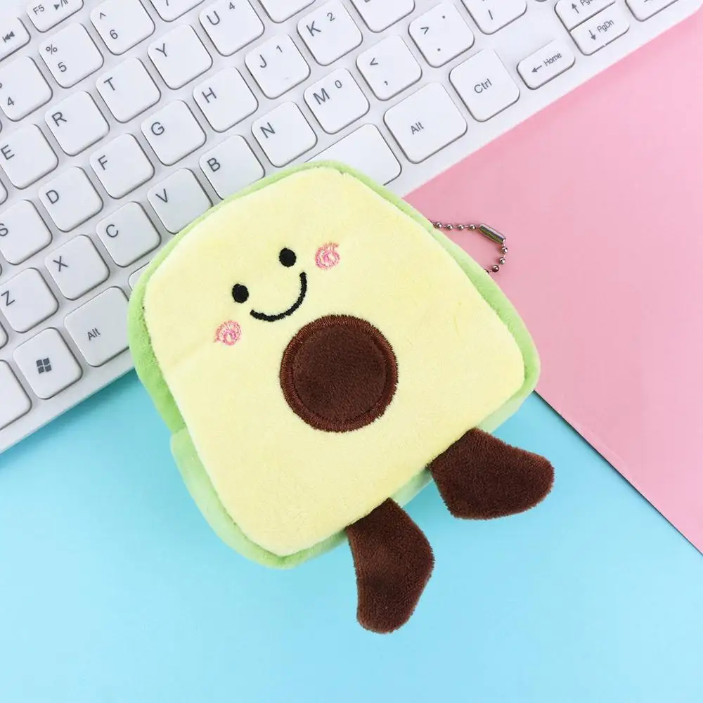 Elegante niños aguacate Mini cerdo pollo tarjetero mujeres monedero coreano dinero bolsa cremallera monedero carteras
