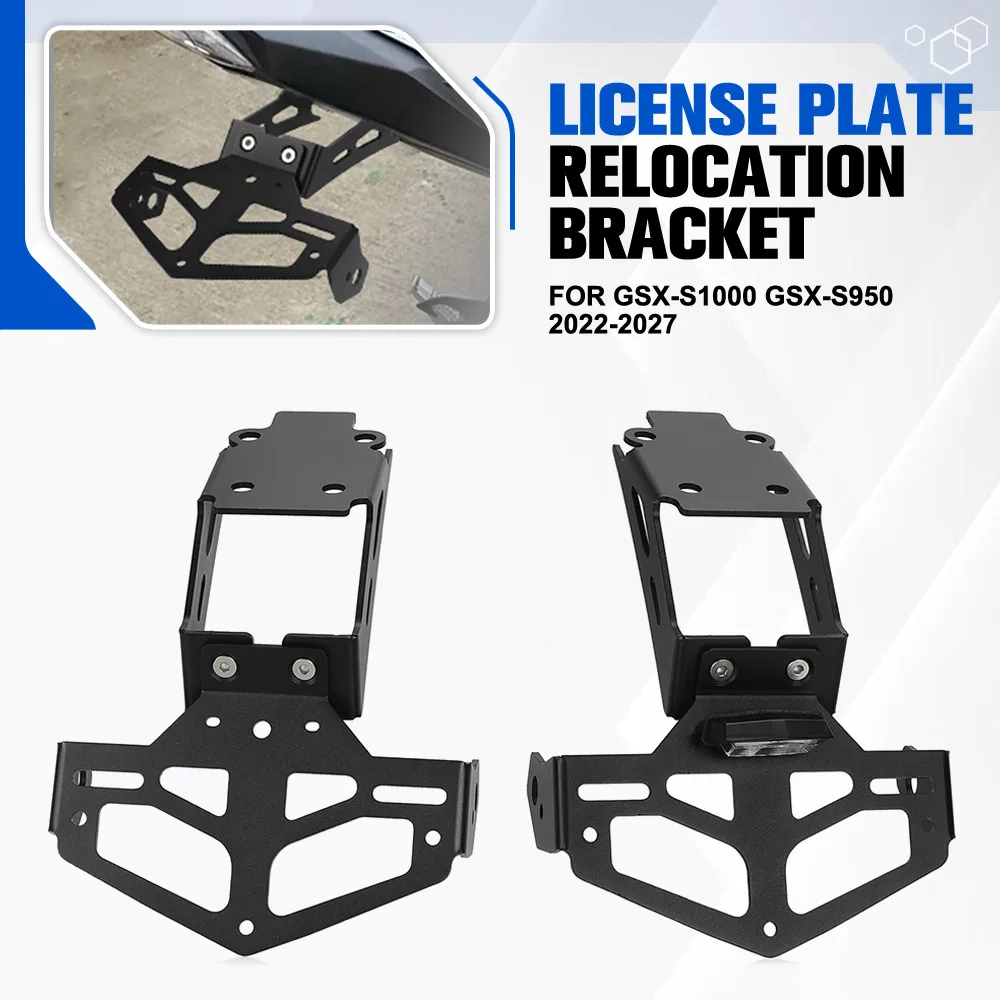 

FOR SUZUKI GSX-S1000 GSX-S950 2022-2024 2025 2026 2027 Motorcycle Rear License Plate Holder Bracket Tail Tidy Fender Eliminator