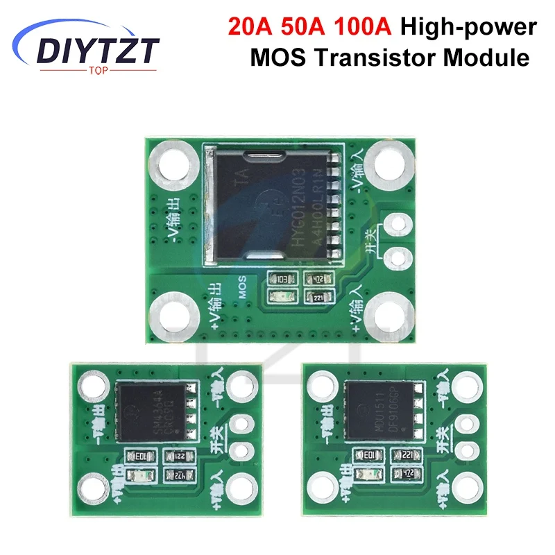 1/3PCS 20A 50A 100A High Power MOS Trigger Switch Driver Field Effect Tube PWM Regulation Electronic Switch Control 5-26V