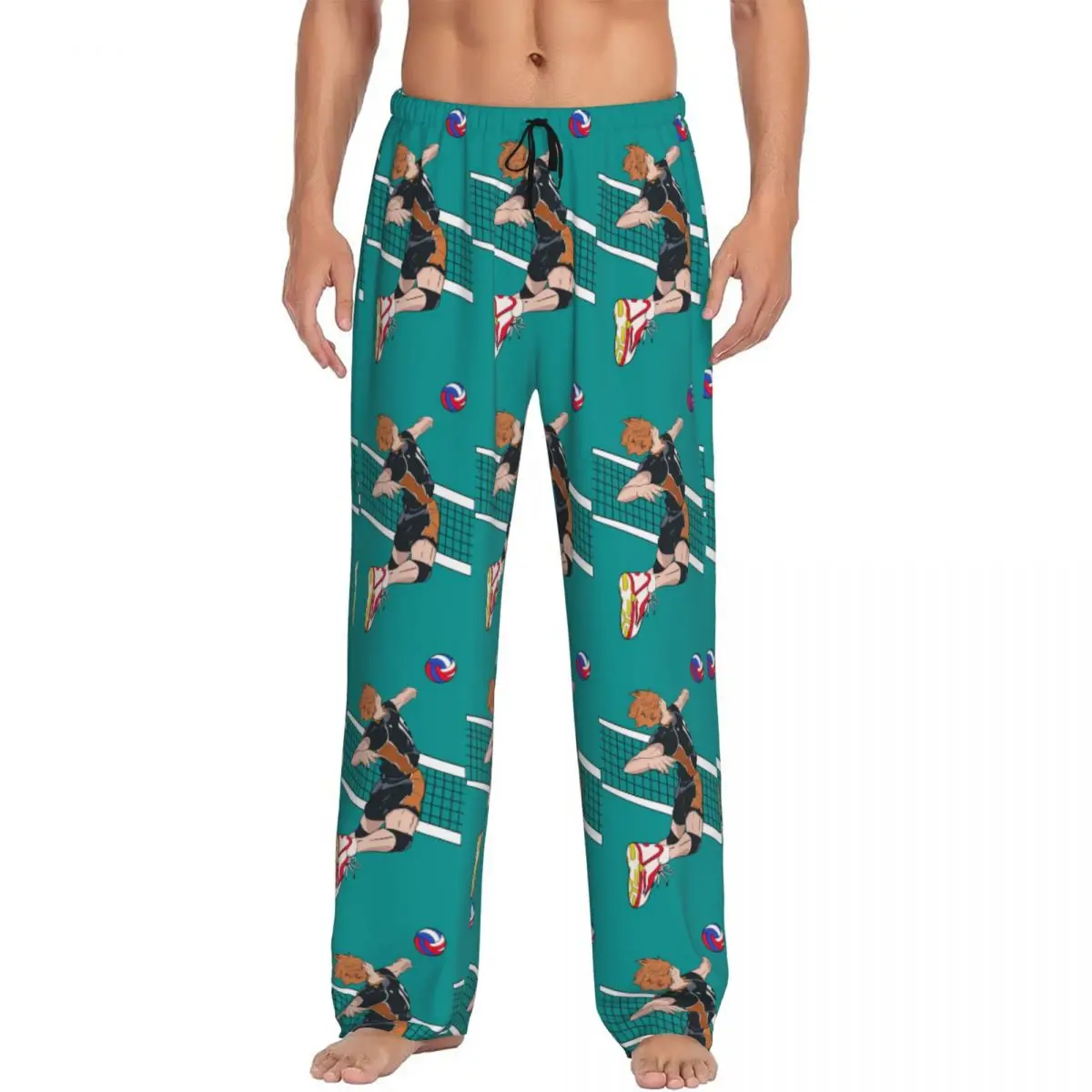 calca-de-pijama-personalizada-haikyu-yu-nishinoya-roupa-de-dormir-para-homens-cintura-elastica-anime-manga-sleep-lounge-bottoms-com-bolsos