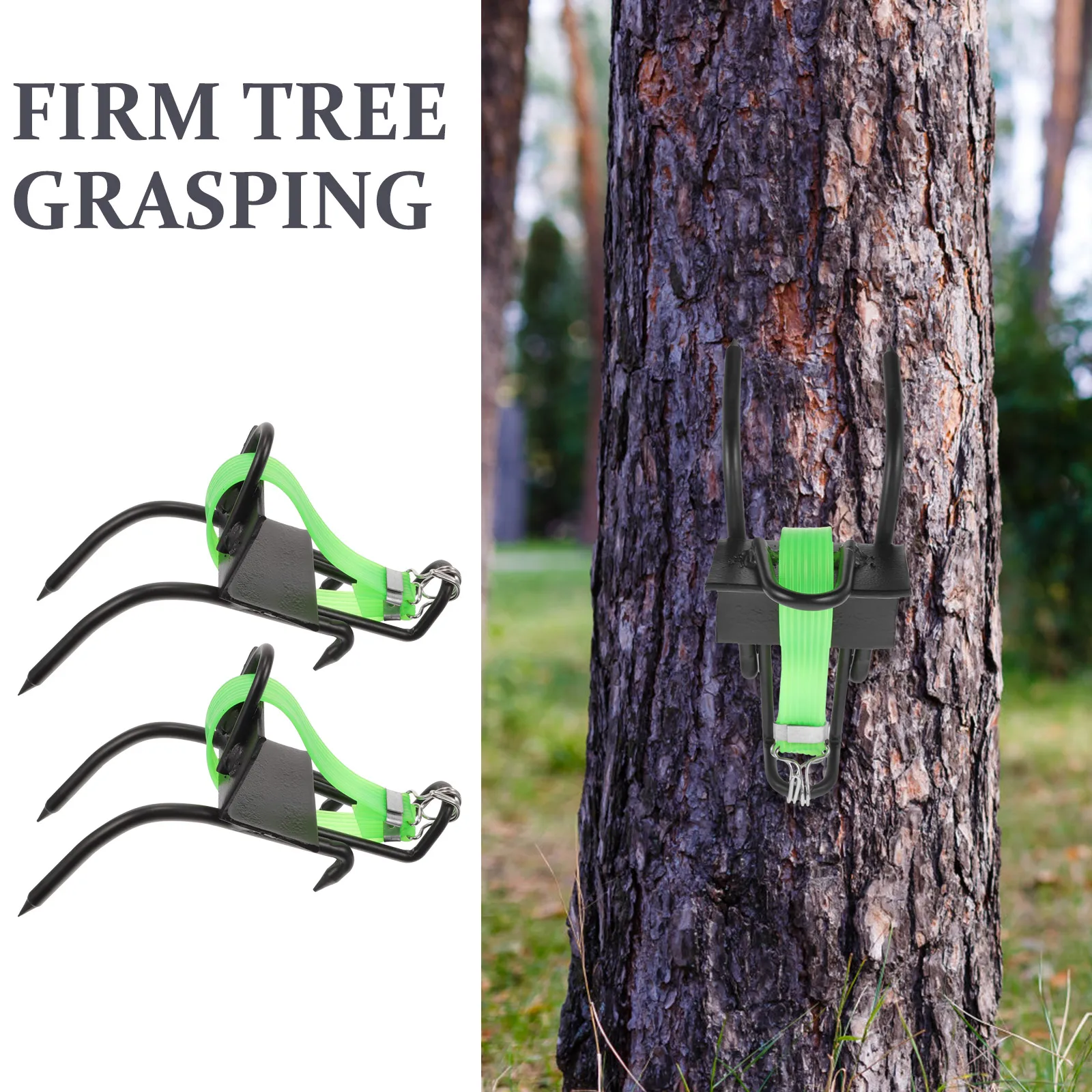 

Tree Climbing Buckle Spikes Multi-functional Belt Tools Pole 45 Steel Kit Gear Durable Firm Grasping Sharp Practical