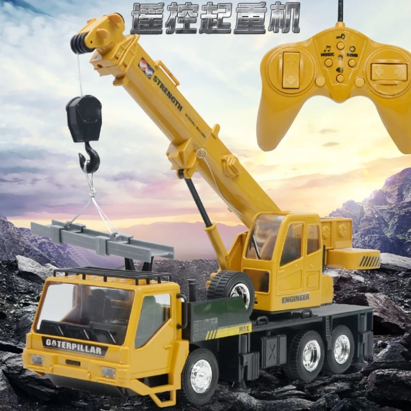 Coisas legais carro de brinquedo engraçado presente-1:24 caminhão super rc, carro de controle remoto, simulação 8 canais guindaste modelo de carro, carros rc brinquedos para crianças