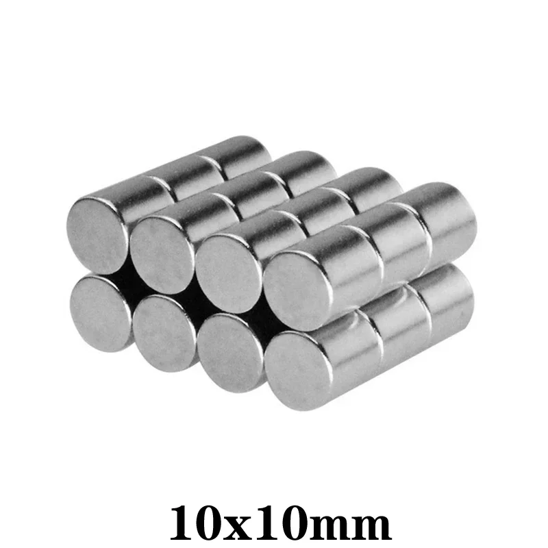 

10x10mm Round Rare Earth Magnets 10x10 Disc Thick Powerful Strong Magnetic Magnets 10*10mm Permanent Neodymium Magnet 10*10