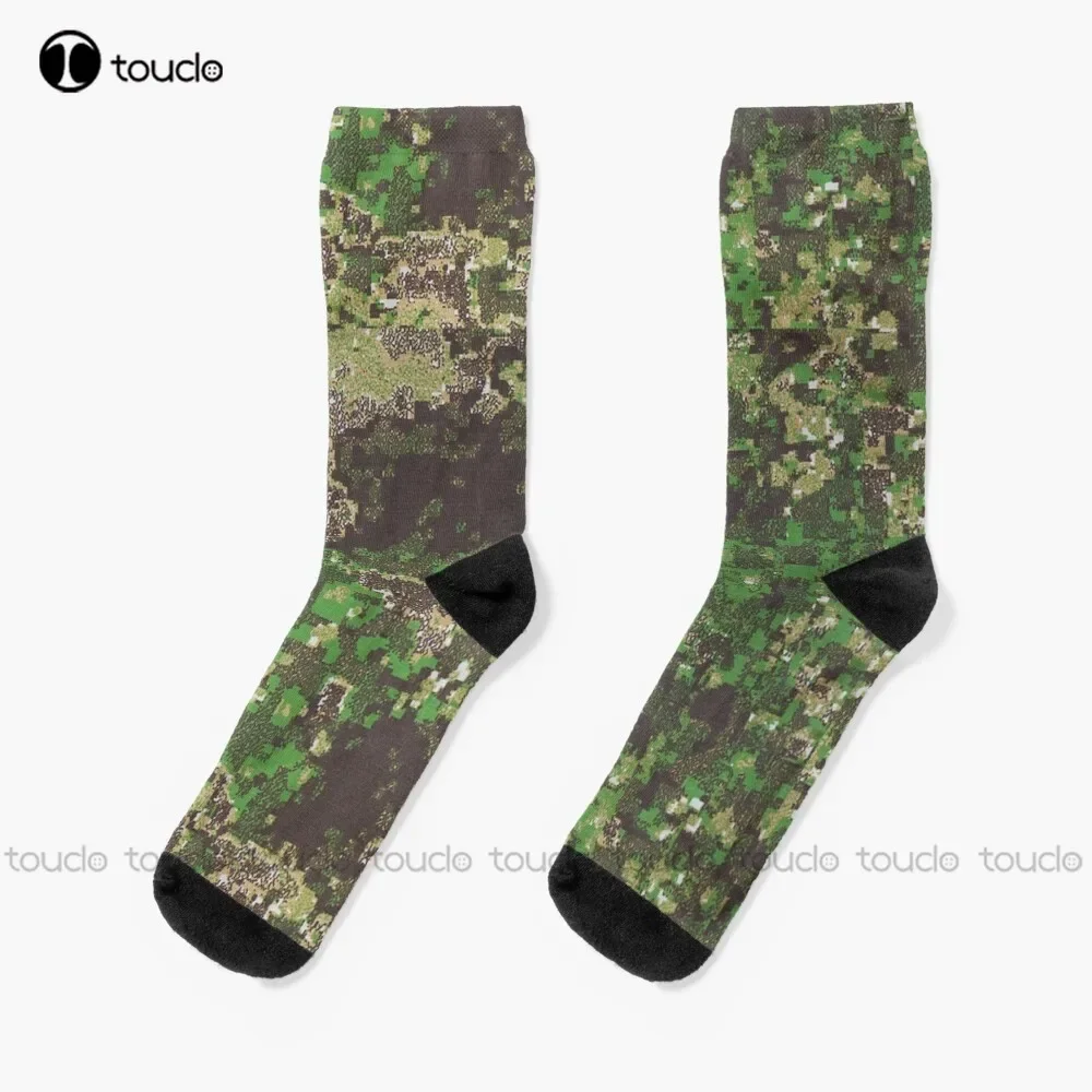 Greenzone Camo Camouflage Military Woodland Army Socks Green Baseball Socks Christmas New Year Gift Street Skateboard Socks Art