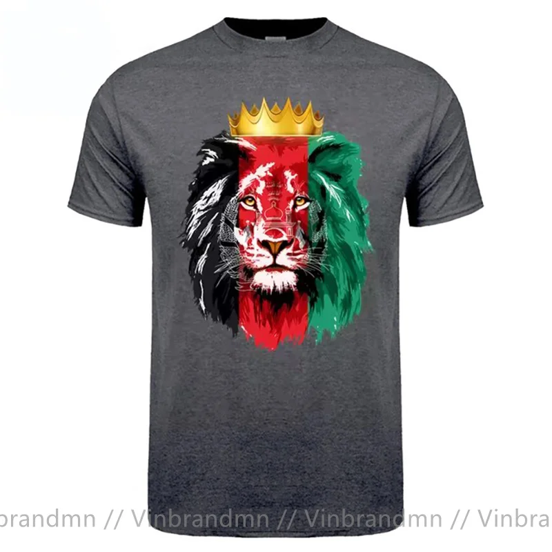 Taliban King of Lion Summer Men's T Shirt Afghanistan Flag With Lion T-Shirt Casual Short Sleeve Funny Gift Male Tops Tee Shirts image 3